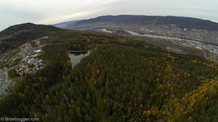 Drammen sett fra Konnerud oktober 2013