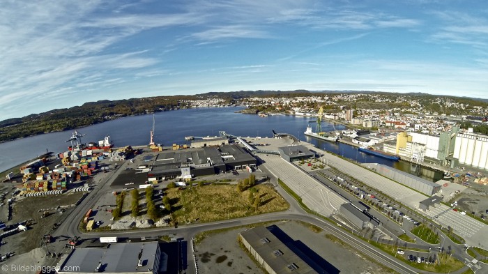 Larvik havn - flyfoto