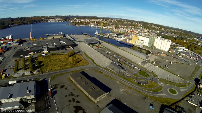 Larvik havn - flyfoto