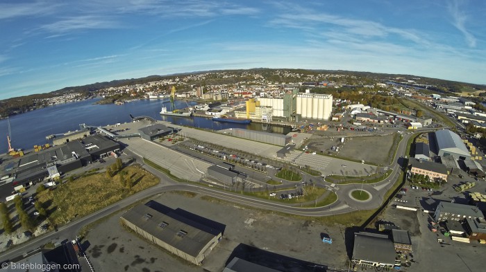 Larvik havn - flyfoto