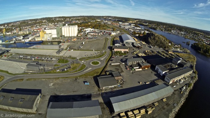 Larvik havn - flyfoto