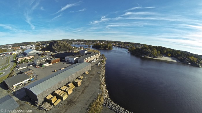 Larvik havn - flyfoto