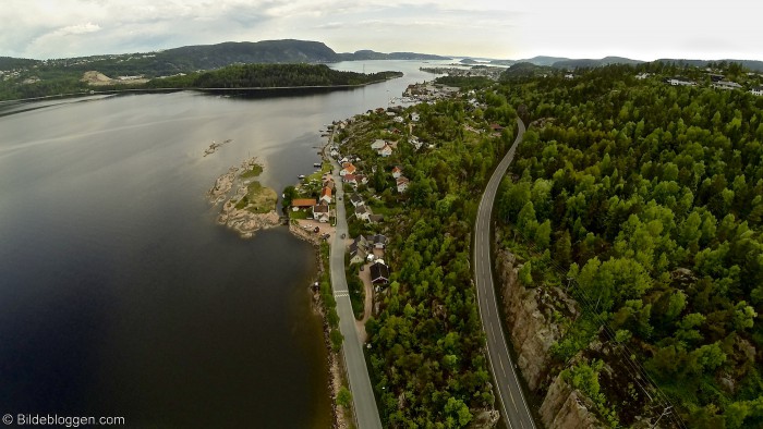 Flyfoto fra Svelvik - Vestfold