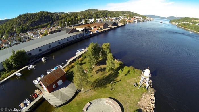 Flyfoto fra Svelvik - Vestfold