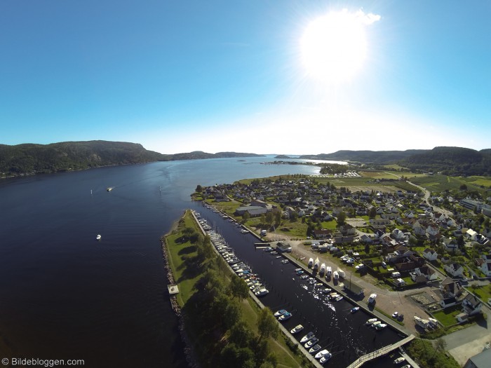 Flyfoto fra Svelvik - Vestfold